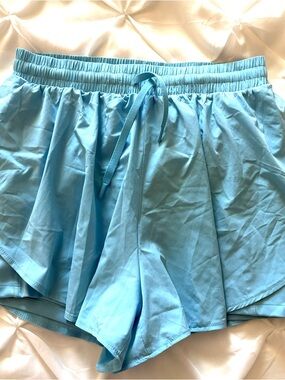 All in Motion Flutter Workout Shorts, Sky Blue, Size Small, New Without Tags.